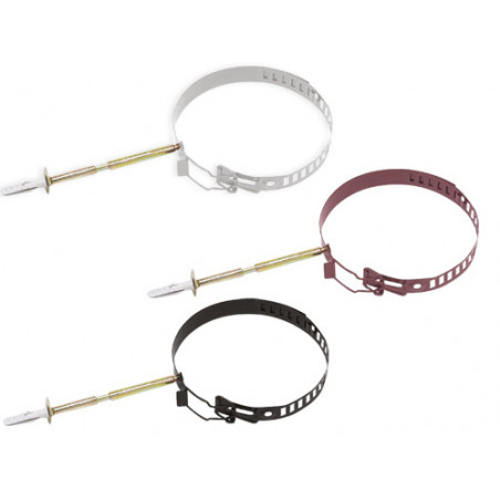 Collari tubi stufa Ø 13–18 mm bianchi – fissaggio robusto – Universale