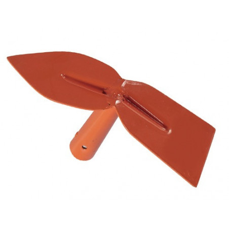 Zappino quadro+cuore Brixo – attrezzo manuale acciaio 300 g – per orto e giardino