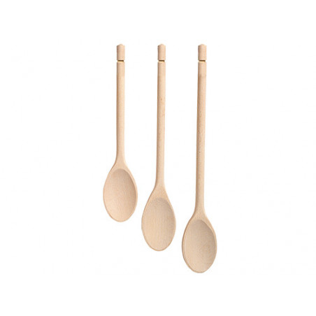 Cucchiai in legno set 3 pezzi faggio da cucina – GIOSTYLE