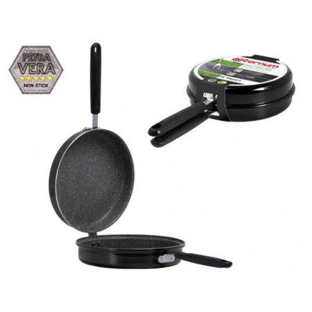 Padella girafrittata Black Pearl 24 cm doppia superficie – Aeternum