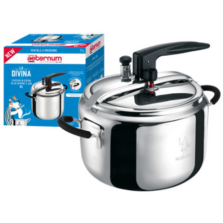 Pentola a pressione Divina 7 L acciaio inox 18/10 induzione – Aeternum