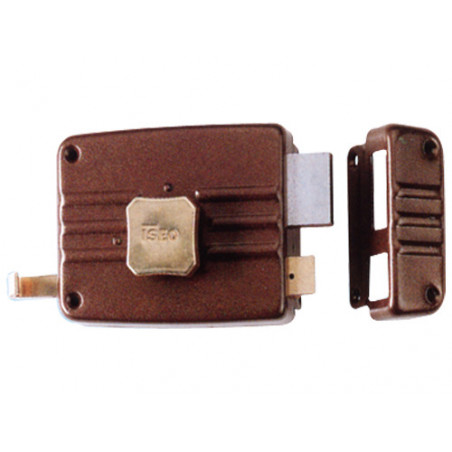 Serratura ISEO applicare cilindro staccabile 40 mm legno destra – Art. 401/40/2