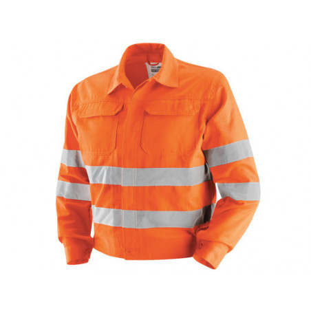 ELIMINARE H8Giubbino alta visibilità blu taglia L – cotone/poliestere 240 g/m² professionale