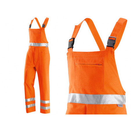 Salopette alta visibilità giallo taglia 50 – cotone/poliestere sicurezza stradale