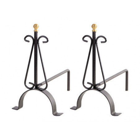 Alari ferro mini 35 cm – utensile rompifiamma per camini