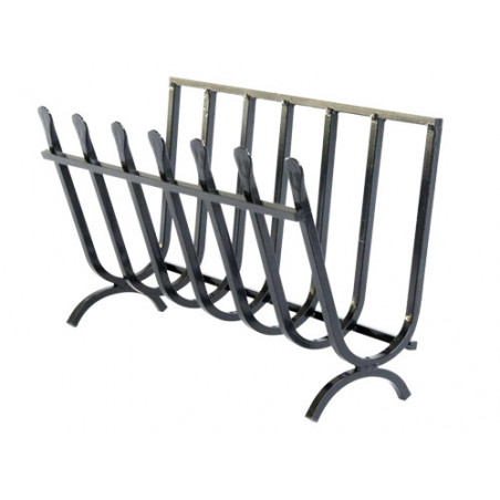 Brucialegna Culla 7 barre 40×24×34 cm – portalegna compatta