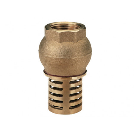 Valvola di fondo ottone 1" Art. 140 – resistente per scarico impianti