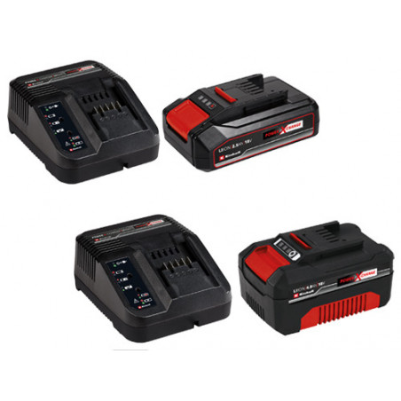 Starter kit batteria e caricabatterie 18 V 2,5 Ah – set Power X-Change, ricarica rapida – Einhell