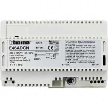 E46Adcn Alimentatore Antifurto 0,3A 230Vac