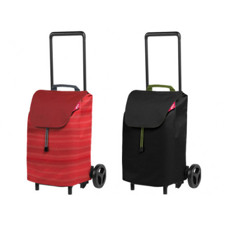 Carrello spesa Gimi Easy Black – 40 L con ruote Ø 15 cm – telaio acciaio
