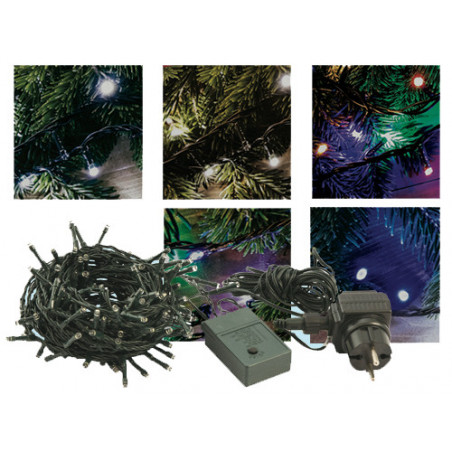 Luci Natale 300 LED esterno – multicolor – cavo 13,5 m con trasformatore