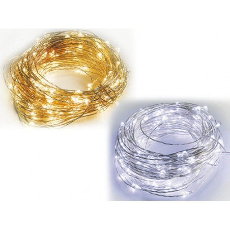 Filo di rame LED 500 micro-LED bianco neutro – esterno – decorazione lunga