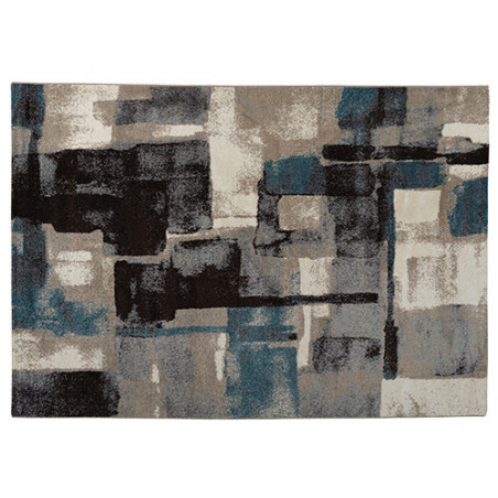 Tappeto Decora 133×190 cm – polipropilene frisée blu – BLU004