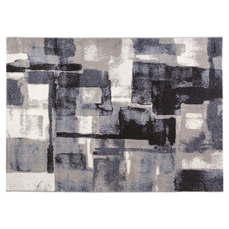 Tappeto 133×190 cm da interno frisee polipropilene anallergico antitarma grigio – Decora