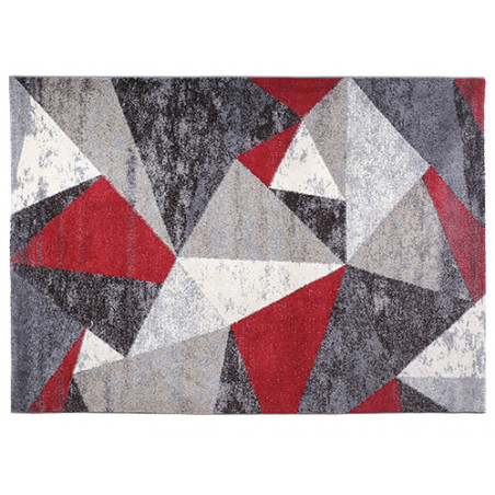 Tappeto 133×190 cm da interno frisee polipropilene anallergico antitarma rosa – Decora