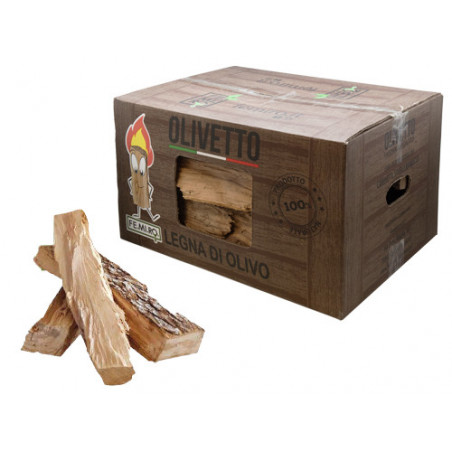 Legna da ardere olivetto box 25 dm³ legno stagionato duro da camino – Olivetto