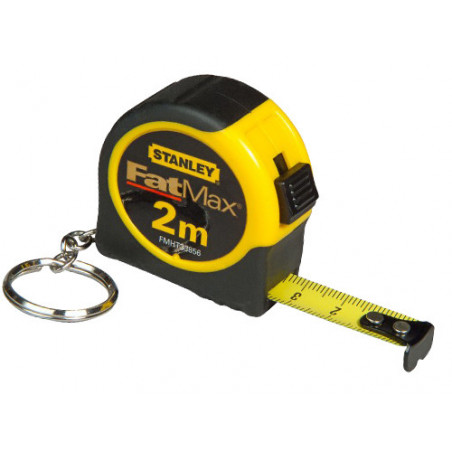 Flessometro portachiavi 2 m con lama 13 mm compatto e tascabile – Stanley FatMax