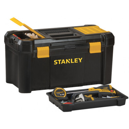 Cassetta utensili Essential 48 cm con vassoio e organizer in plastica – Stanley