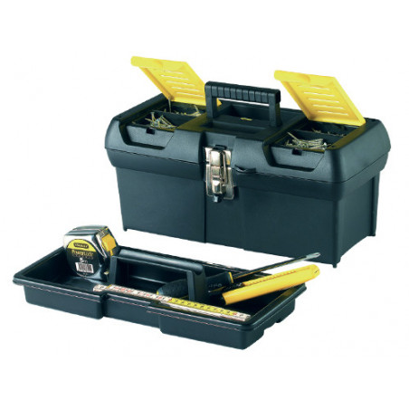 Cassetta utensili 48 cm metal-plastic con tray interno e scomparti – Stanley