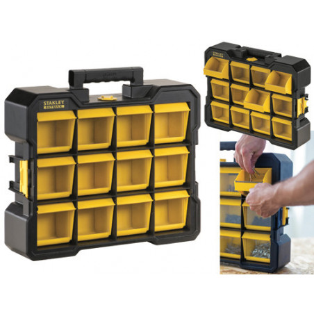 Organizer FatMax compatto 18 cm antiurto per minuterie e accessori – Stanley