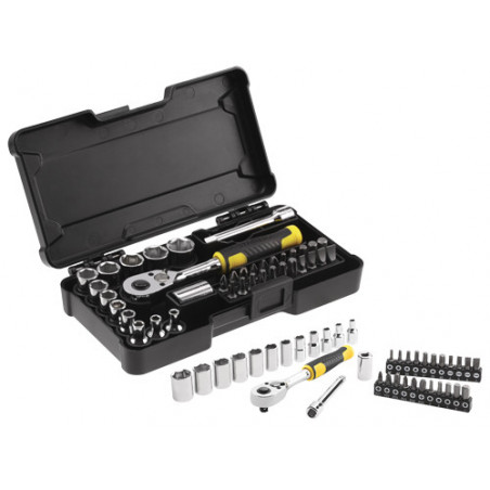 Set inserti 37 pezzi 1/4" con adattatori e custodia – Stanley STMT82672-0