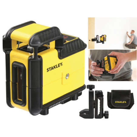 Livella laser rossa Cross360 360° 20 m autolivellante IP50 – Stanley STHT77504-1