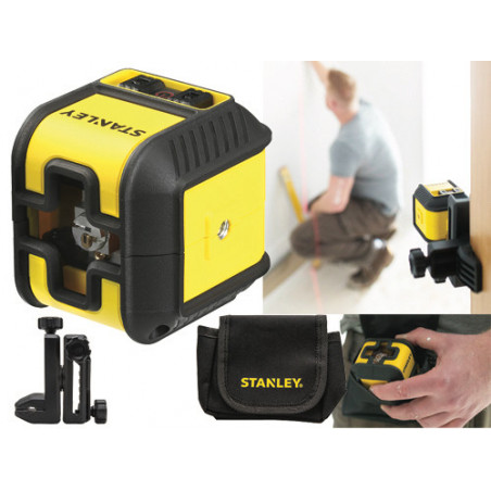 Livella laser rossa Cross360 360° 25 m con supporto Quicklink – Stanley STHT77498-1