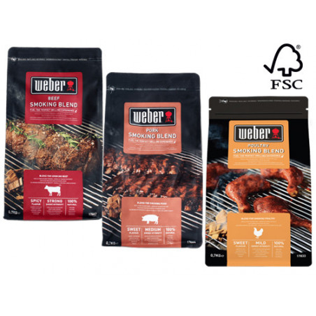 Chips per affumicatura Weber pollame 0,7 kg mix legni – Weber