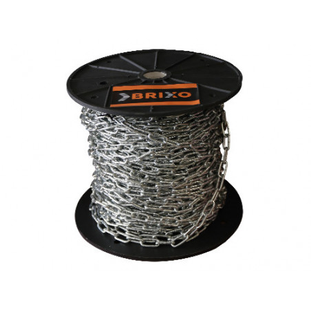 Catena genovese zincata 58 m Ø 3,1 mm per utensili e sollevamenti leggeri – Brixo