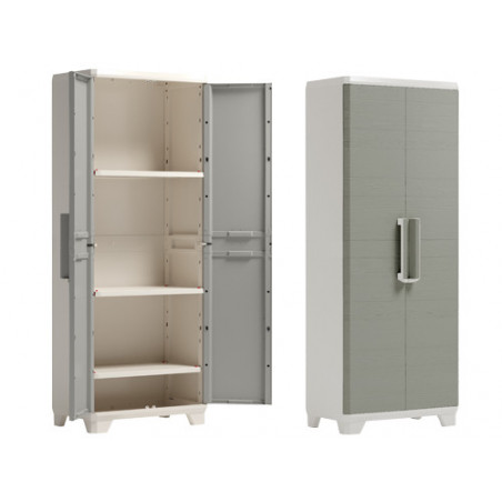 Armadio resina Keter Linear Wood tutta altezza 173 cm effetto legno – KETER