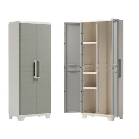 Armadio resina Keter Linear Wood portascope H-L173 effetto legno 173 cm – KETER