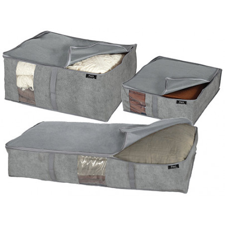 Custodia in TNT Stone 55×45×25 cm con struttura rigida – DOMO LIVING