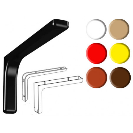 Mensole copribraccetti frassino 12 cm copertura plastica – 2 pz