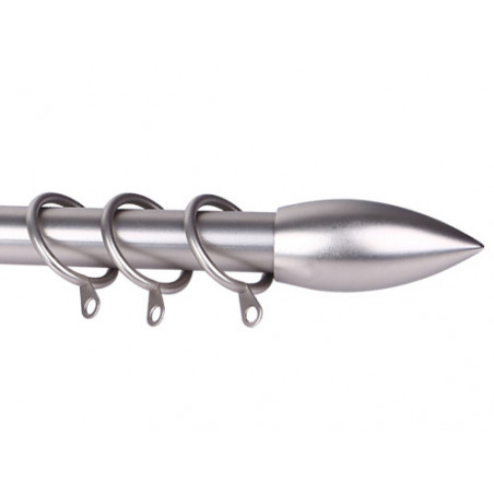 Scorritenda Pera argento estensibile 210–380 cm Ø 19 mm – BRIXO