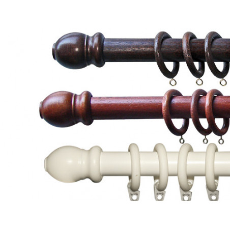 Scorritenda Noce Ø 23 mm 200 cm – modello NC200-23