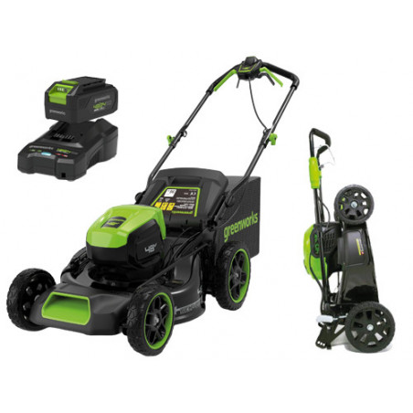 Tosaerba semovente 48 V 46 cm 3-in-1 con batteria 4 Ah – fino 500 m² – Greenworks