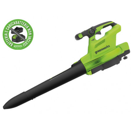 Soffiatore/aspiratore a batteria 48 V GD48BVII senza batteria – Greenworks GD48BVII