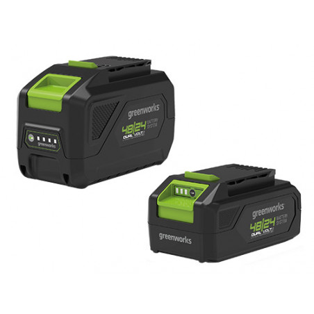 Batteria a batteria dual-volt 48/24 V 2 Ah – Greenworks G4824B2