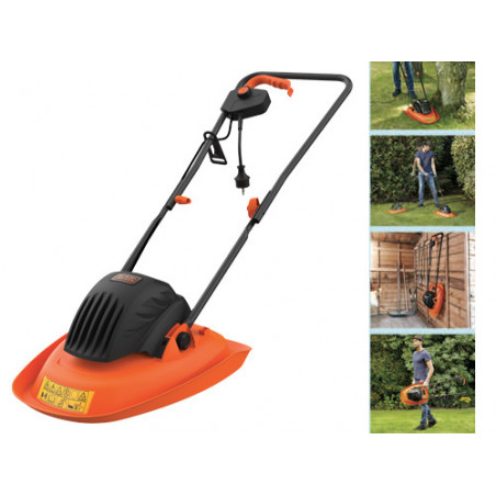 Tosaerba Hover 1200 W lama 30 cm per piccoli giardini – Black & Decker