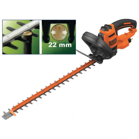Tagliasiepi elettrico 500 W lama 55 cm con Sawblade™ – BEHTS 401 per siepi grandi – Black & Decker