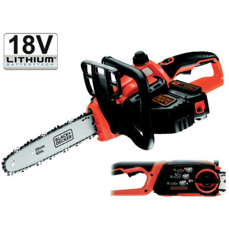 Elettrosega cordless 18 V lama 25 cm GKC 1825 L20 – potente con olio automatico – Black & Decker
