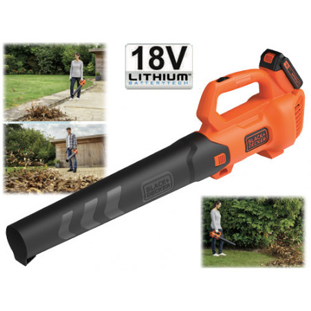 Soffiatore cordless 18 V 2 Ah – BCBL 200L foglie veloci – Black & Decker