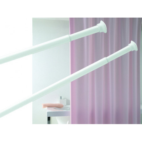Sostegni doccia bianchi estensibili 75–135 cm – accessori per box doccia