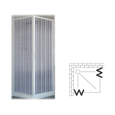 Box doccia PVC Delfino 80×80 cm angolare – Brixo