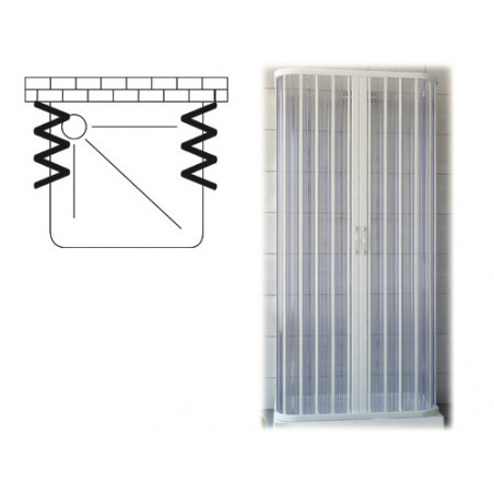 Box doccia PVC Orca 80×80×80 cm angolare compatto – Brixo