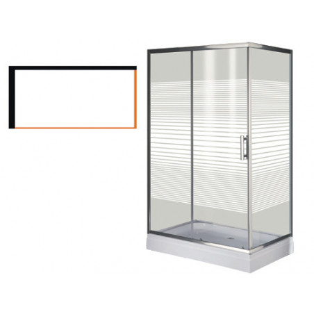 Box doccia PVC Margherita 120×80×190 cm rettangolare resistente – Brixo