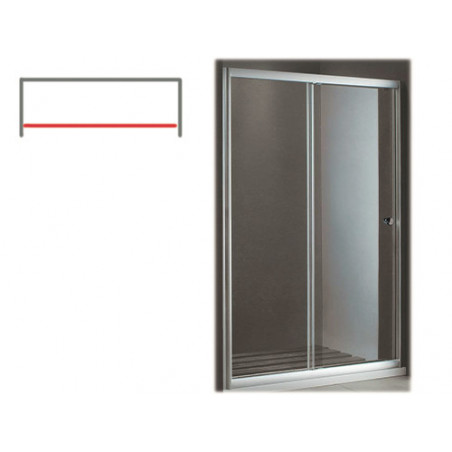 Parete doccia PVC Camelia 120×190 cm trasparente resistente – Brixo