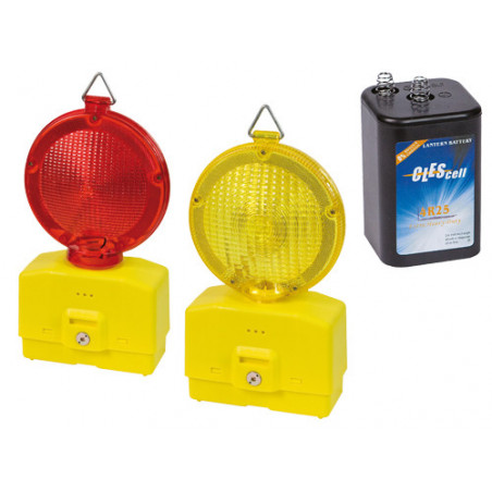 Lampeggiatore cantiere LED luce rossa 6 V resistente – generico
