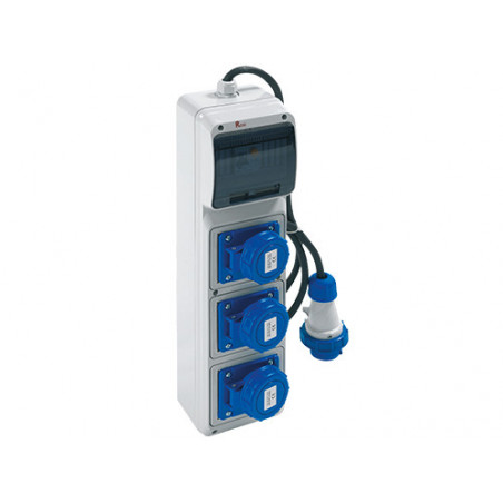Quadro elettrico 3 prese 2P+T 16 A IP65 per esterni – mod. 2260