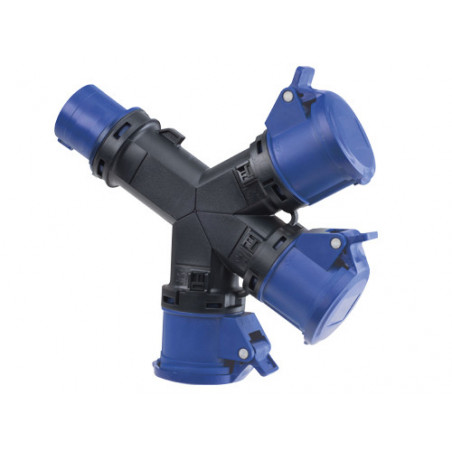 Adattatore da spina CE triplice 16 A 250 V – mod. 1402